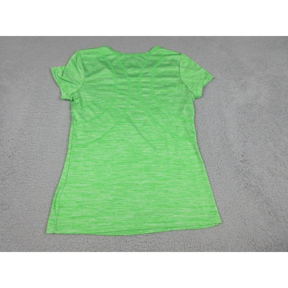 Reebok Shirt Womens XS Green Short Sleeve Scoop Neck Athletic Running Gym Top
